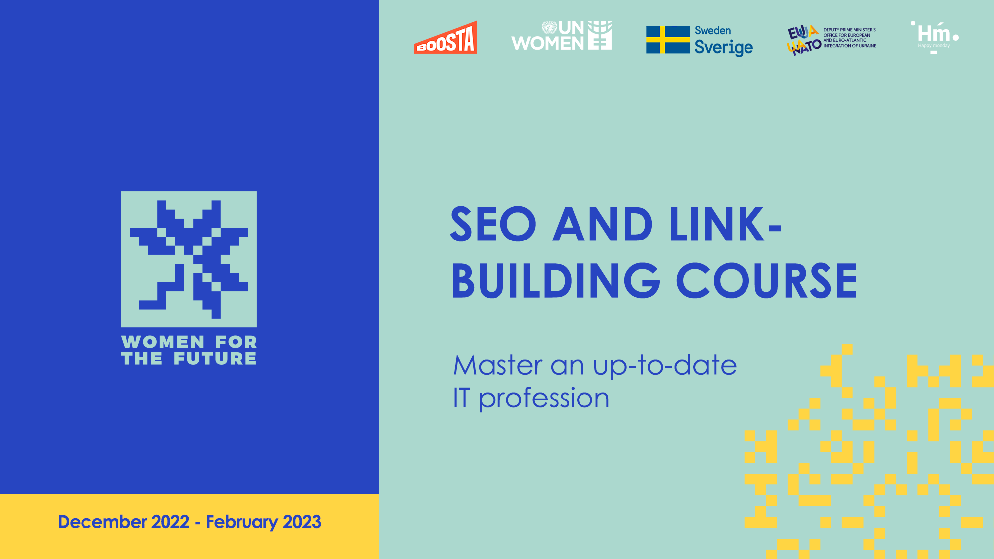 Free SEO and link building course for Ukrainian women