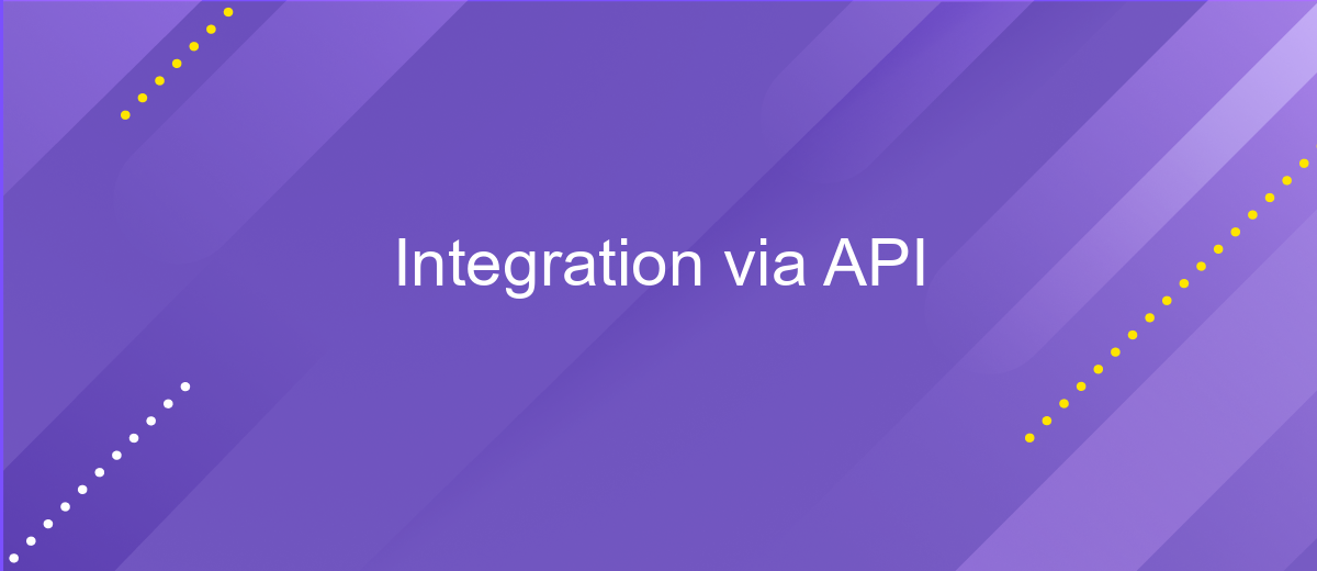 Integration via API