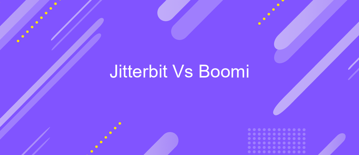 Jitterbit Vs Boomi