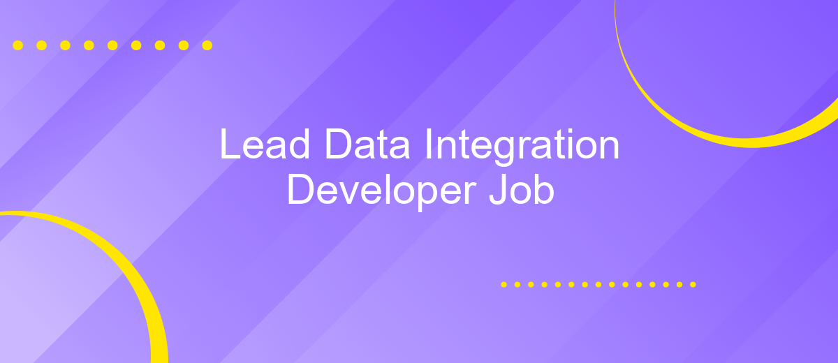 Lead Data Integration Developer Job