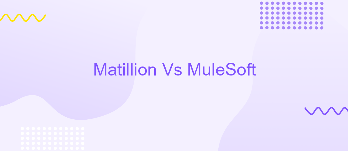 Matillion Vs MuleSoft