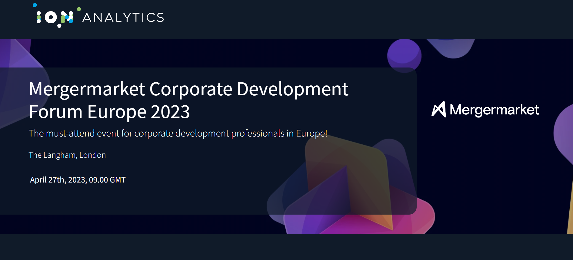 Mergermarket Corporate Development Forum Europe 2023
