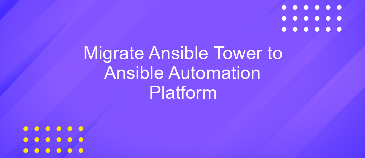 Migrate Ansible Tower to Ansible Automation Platform