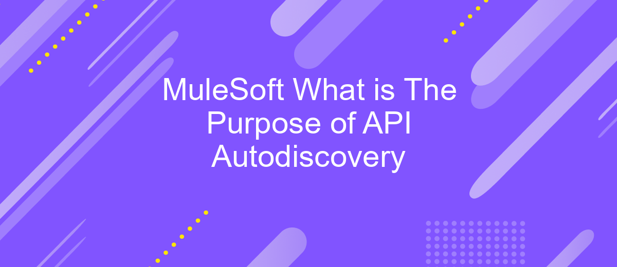 MuleSoft What is The Purpose of API Autodiscovery