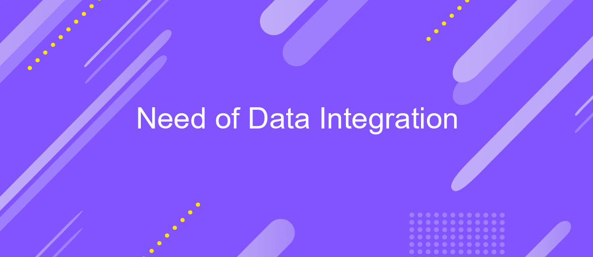 Need of Data Integration