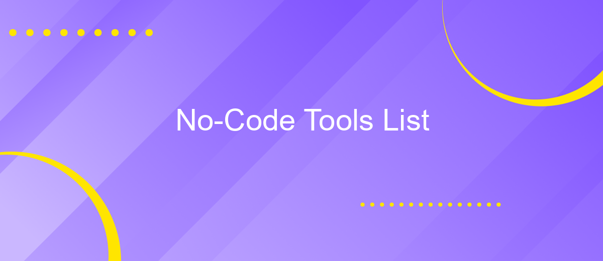 No-Code Tools List