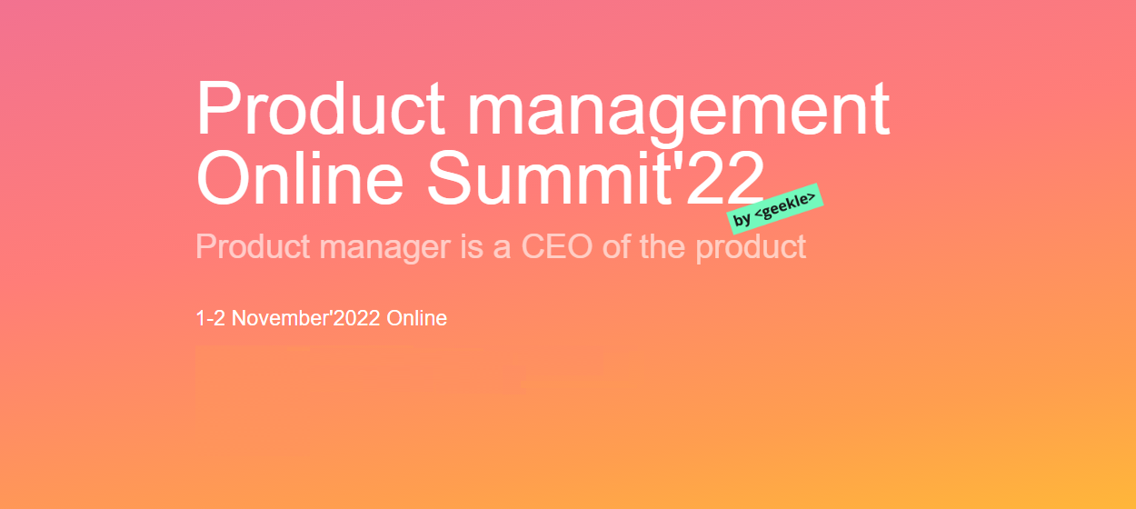 Product management Online Summit'22