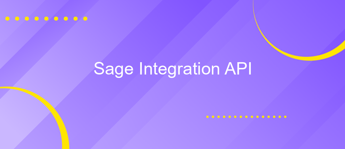 Sage Integration API