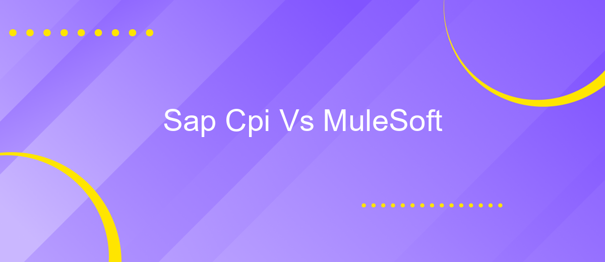 Sap Cpi Vs MuleSoft