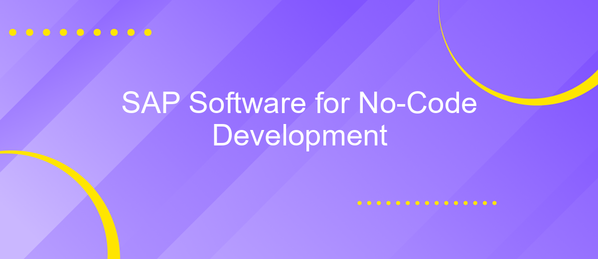 SAP Software for No-Code Development