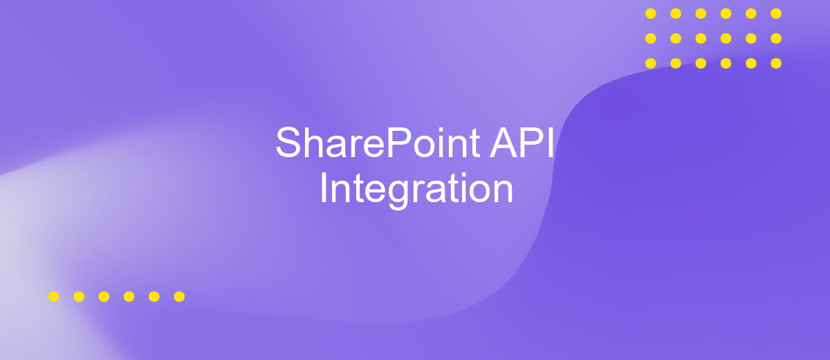 SharePoint API Integration