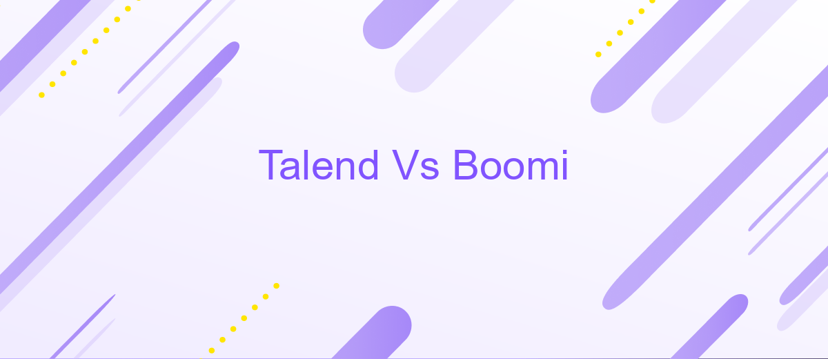 Talend Vs Boomi