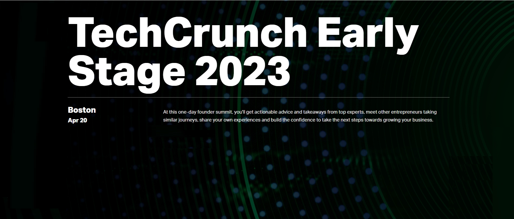 TechCrunch Early Stage 2023