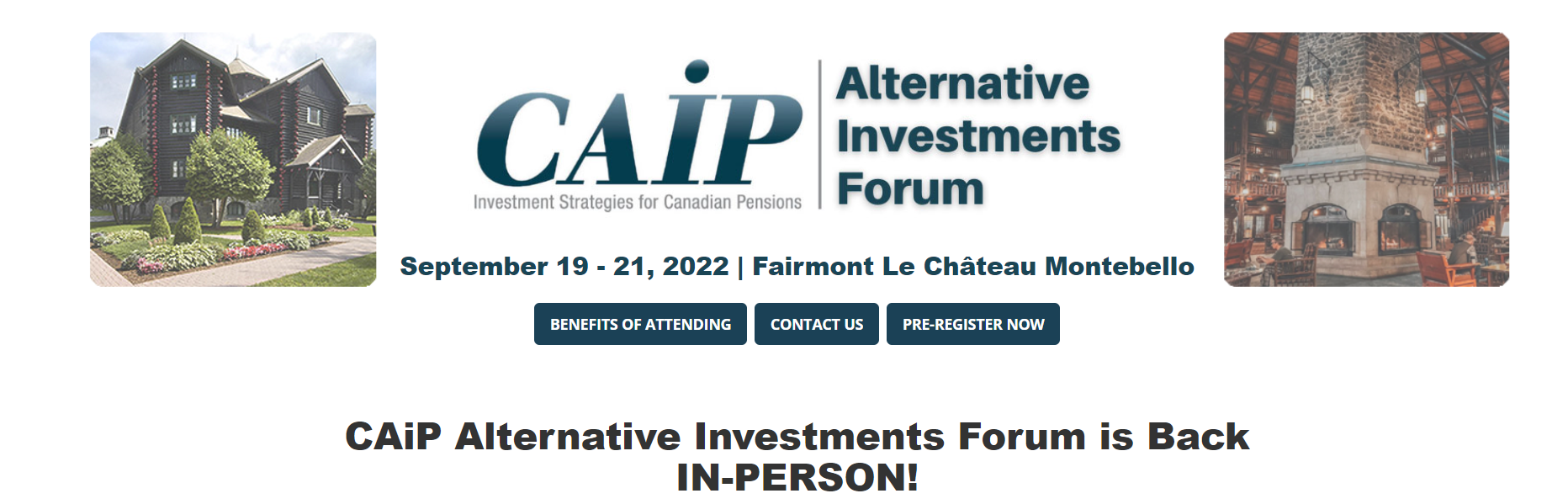 The CAiP Alternative Investments Forum - Montebello