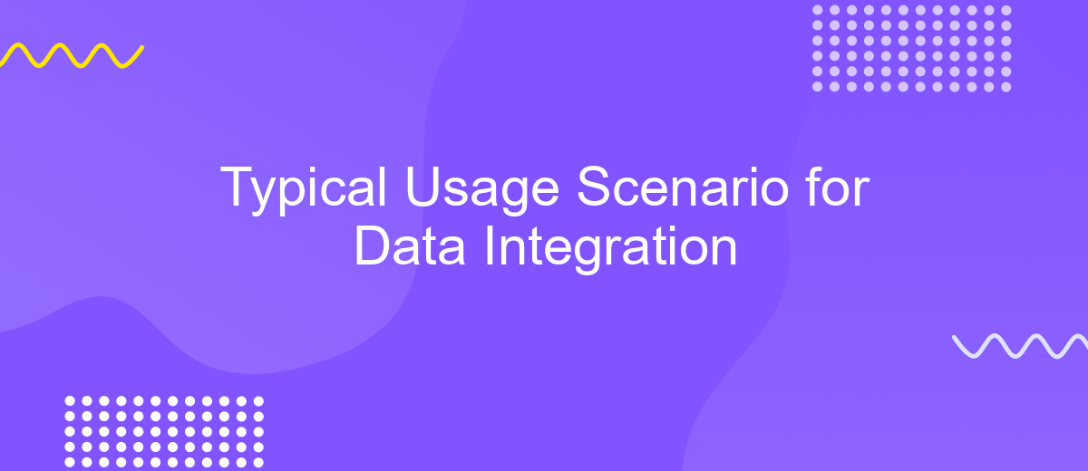 Typical Usage Scenario for Data Integration