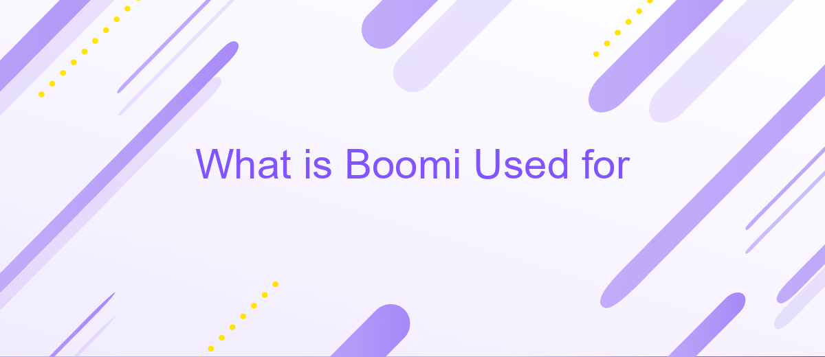 What is Boomi Used for
