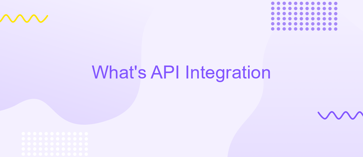 What's API Integration