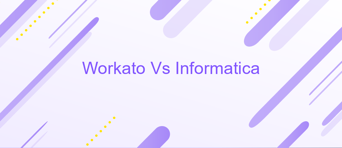 Workato Vs Informatica