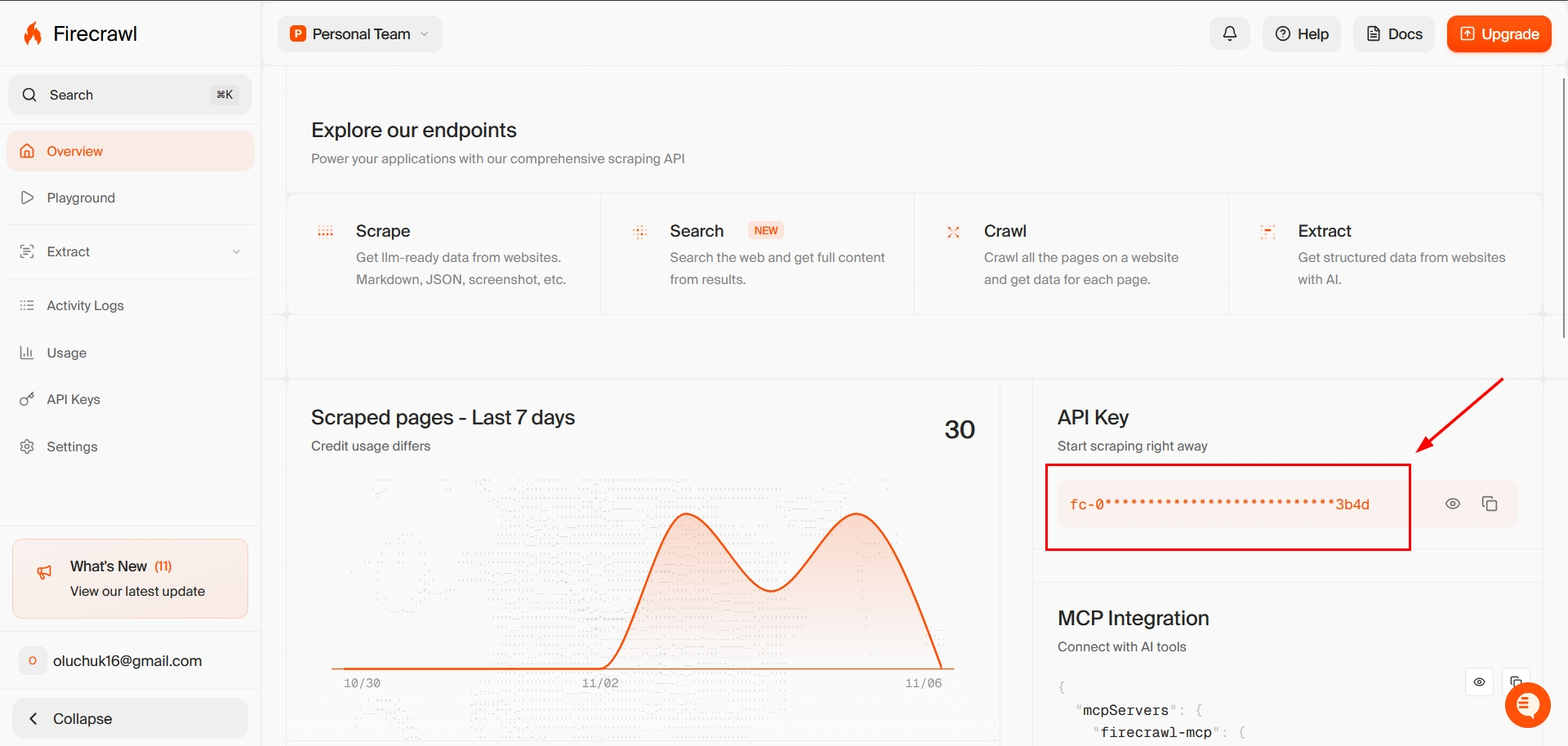 Настройка Поиска данных за действием "Парсинг URL" у Firecrawl в Google Sheets | Переход к настройкам Firecrawl Настройка Поиска данных за действием "Парсинг URL" у Firecrawl в Google Sheets | Переход к настройкам Firecrawl