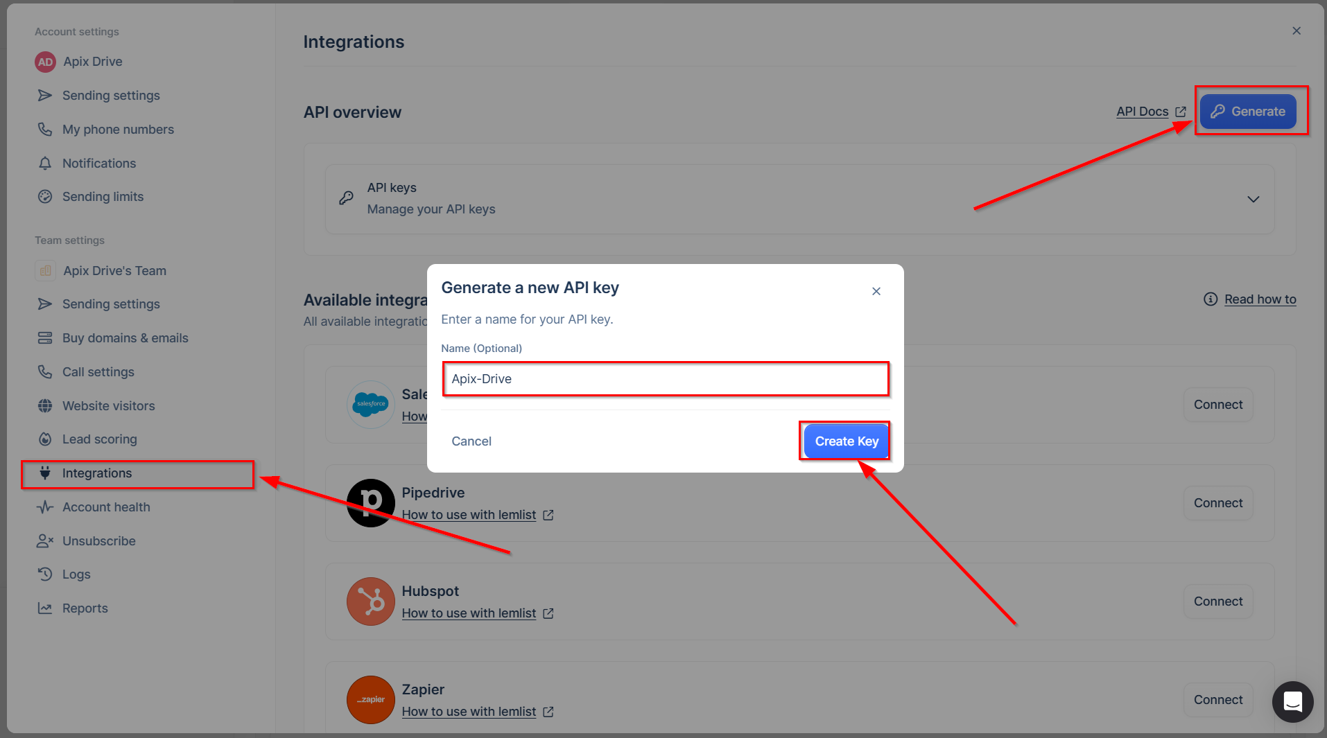Lemlist Обновить ЛИД в кампании / Добавить ЛИД в кампанию | API ключ в аккаунте Lemlist Lemlist Обновить ЛИД в кампании / Добавить ЛИД в кампанию | API ключ в аккаунте Lemlist