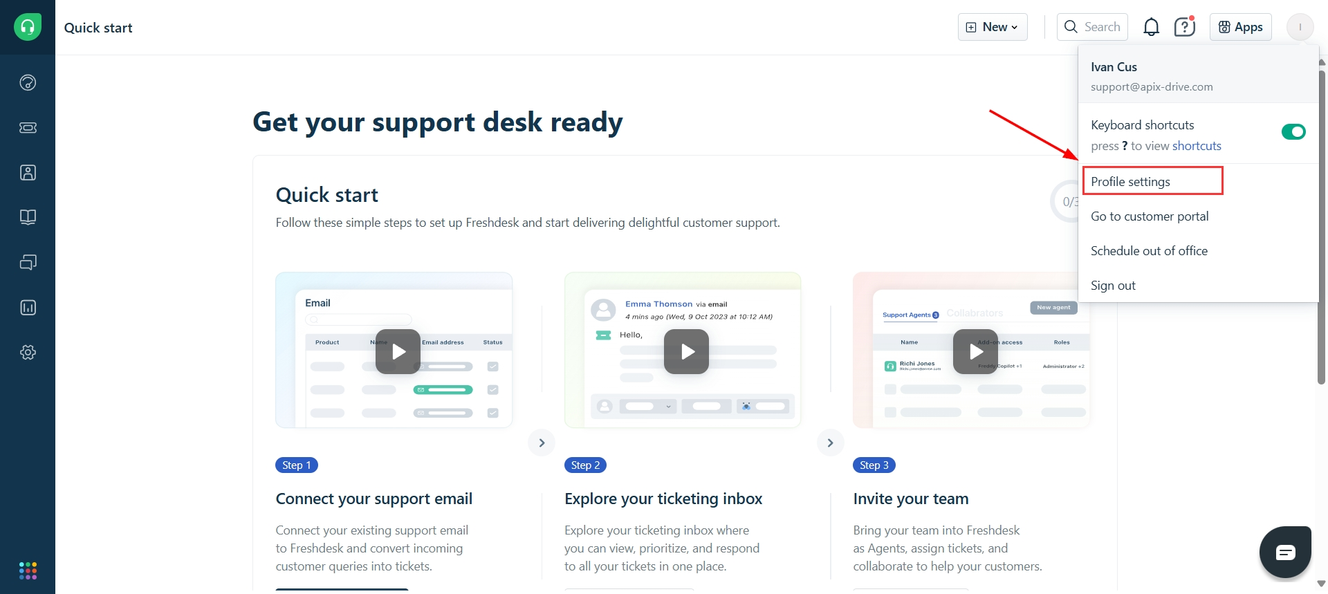 Freshdesk Обновить Тикет / Создать Тикет | Подключение аккаунта Freshdesk Обновить Тикет / Создать Тикет | Подключение аккаунта