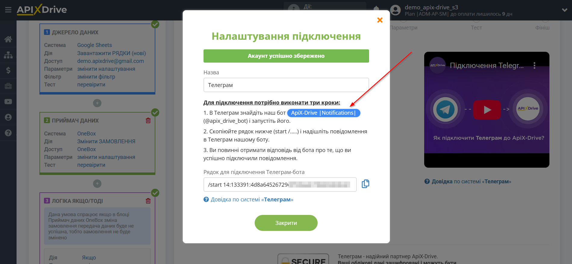 OneBox Змінити ЗАМОВЛЕННЯ / Створити ЗАМОВЛЕННЯ | Дані для запуску Телеграм-бота
