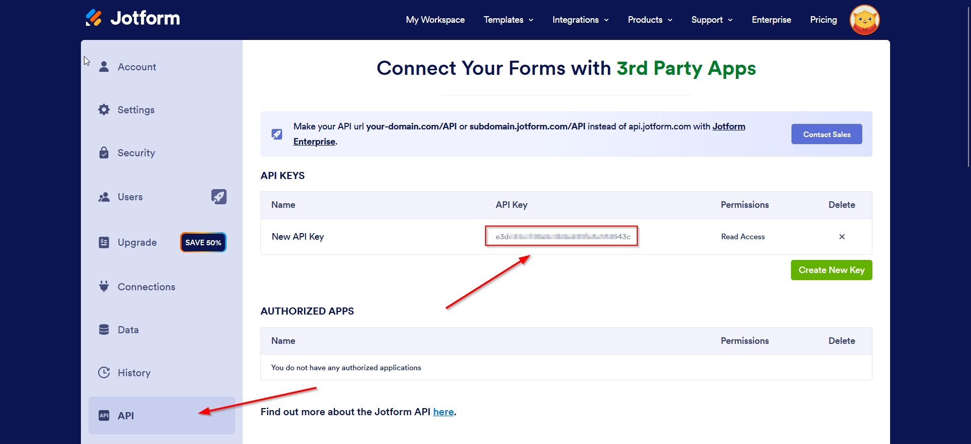 Налаштування Jotform | Підключення акаунту Налаштування Jotform | Підключення акаунту