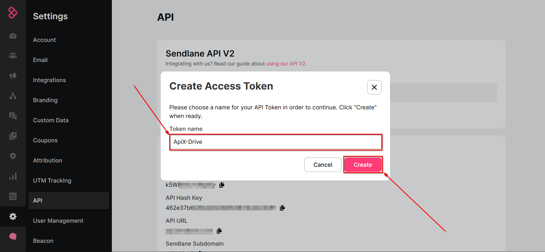 Налаштування Пошуку Контакту Sendlane у Google Sheets | Створення ключа API Налаштування Пошуку Контакту Sendlane у Google Sheets | Створення ключа API