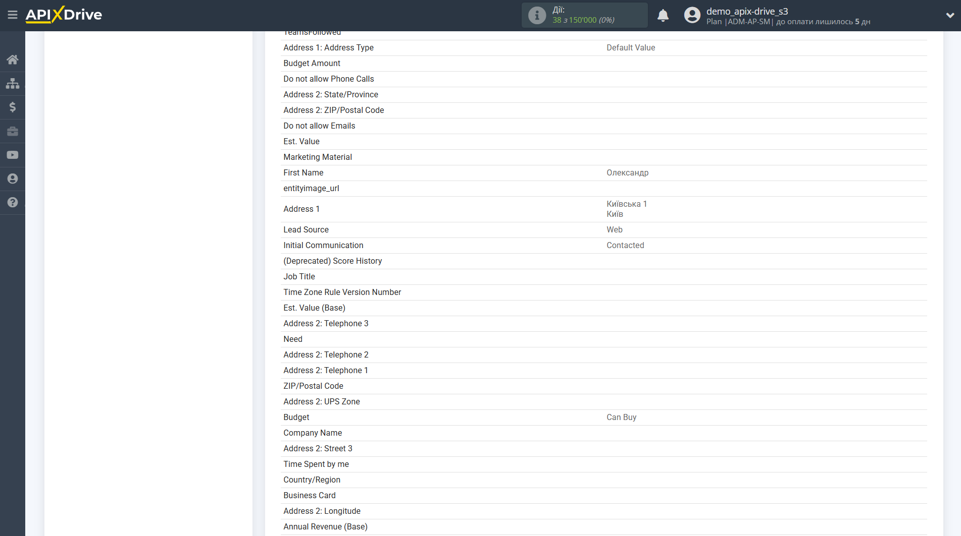 Налаштування Microsoft Dynamics 365 | Тестові дані Налаштування Microsoft Dynamics 365 | Тестові дані