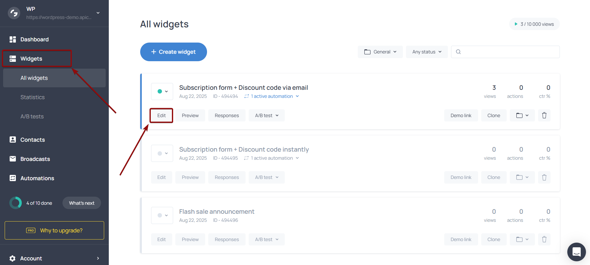 Налаштування Getsitecontrol | Перехід до налаштувань Webhook Налаштування Getsitecontrol | Перехід до налаштувань Webhook