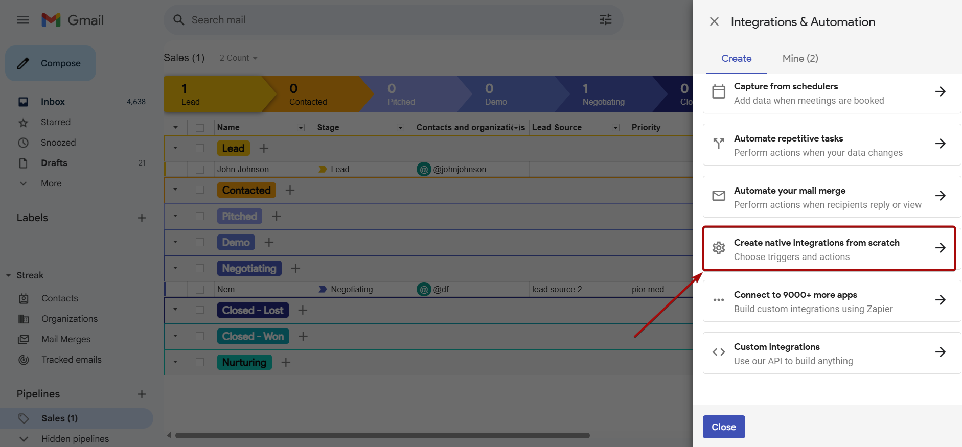 Налаштування Streak | Перехід до налаштування Webhook Налаштування Streak | Перехід до налаштування Webhook