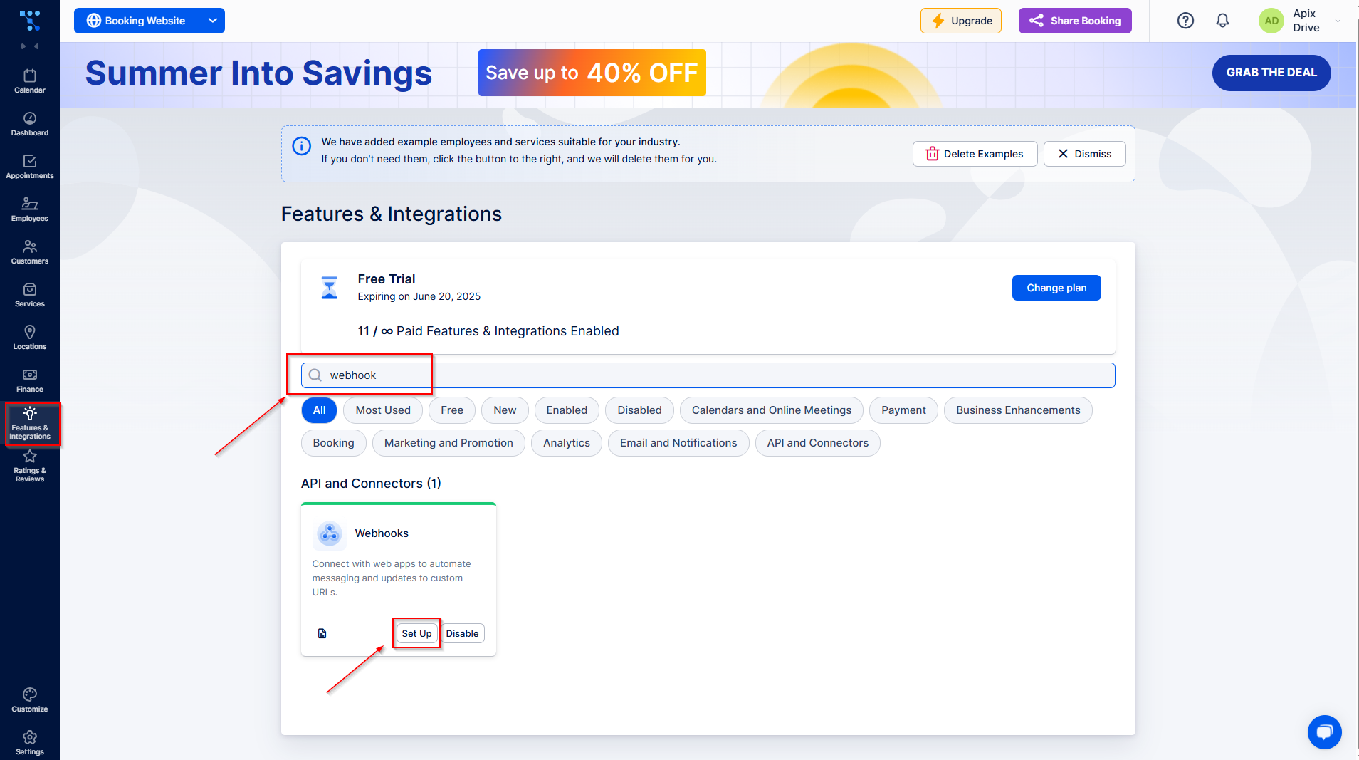 Налаштування Trafft | Активація Webhook Налаштування Trafft | Активація Webhook