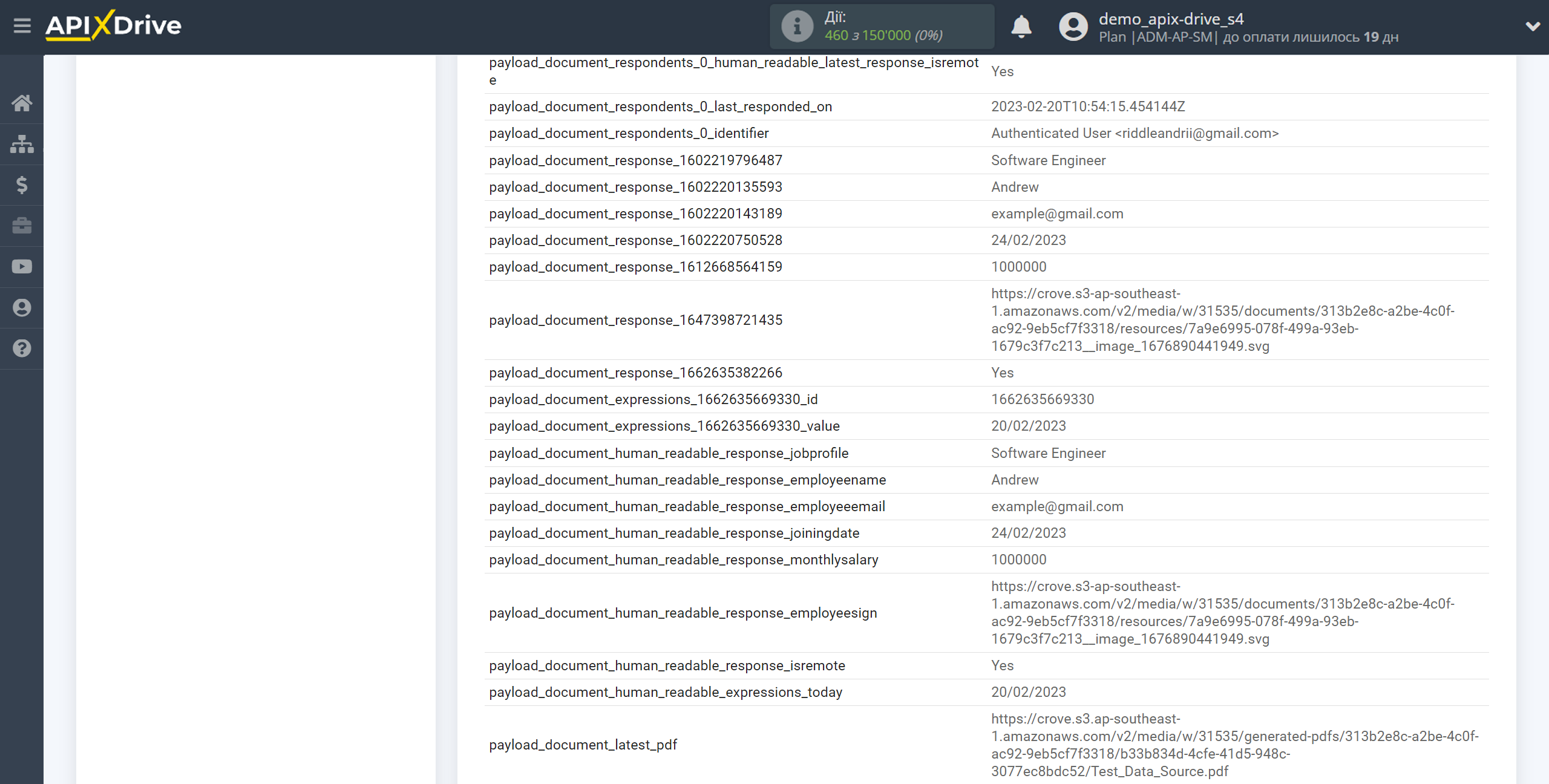 Налаштування Crove | Тестові дані Налаштування Crove | Тестові дані