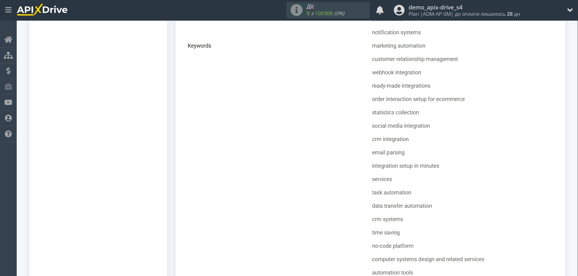 Налаштування Пошуку Apollo.io у Google Sheets | Тестові дані Apollo.io Налаштування Пошуку Apollo.io у Google Sheets | Тестові дані Apollo.io