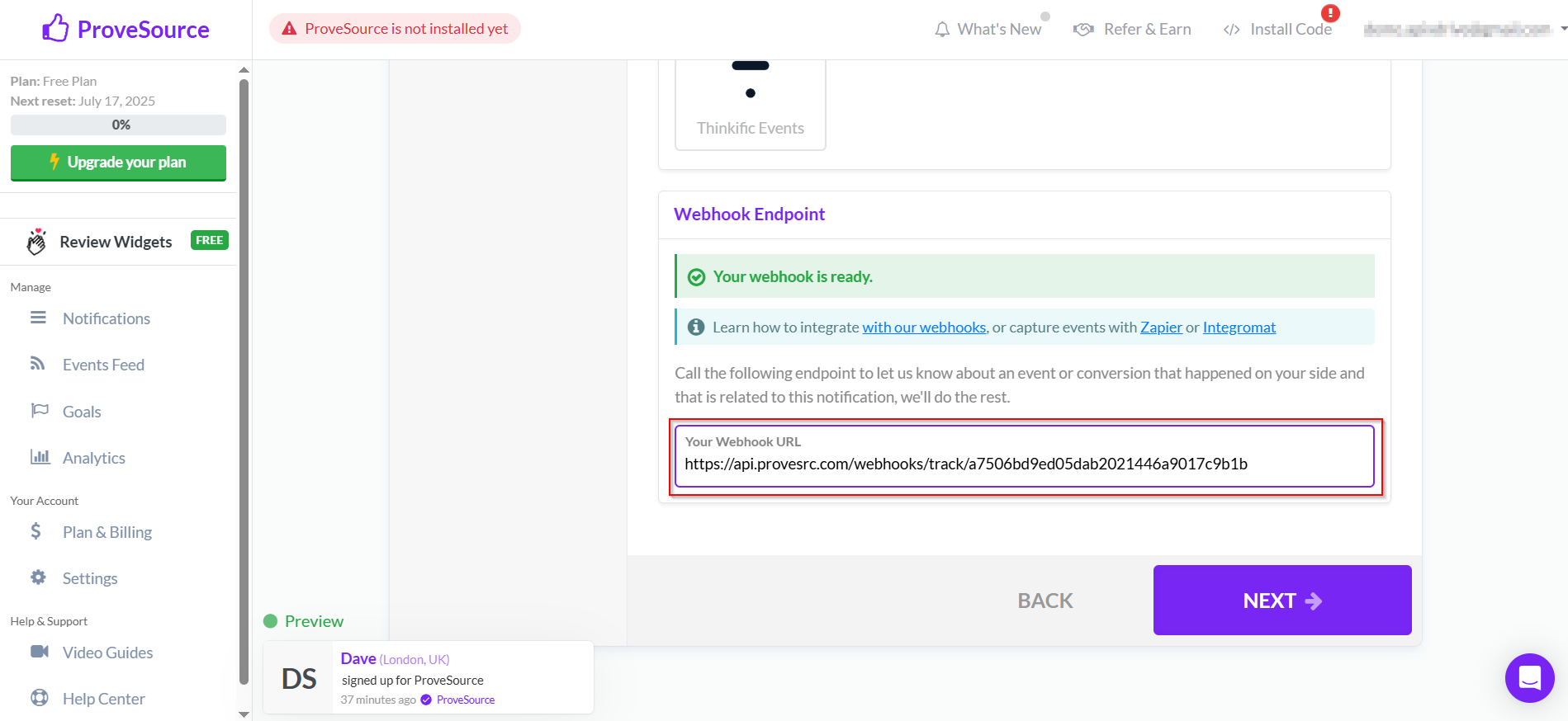 Налаштування Приймача даних Webhooks | Внесення даних для доступу Налаштування Приймача даних Webhooks | Внесення даних для доступу