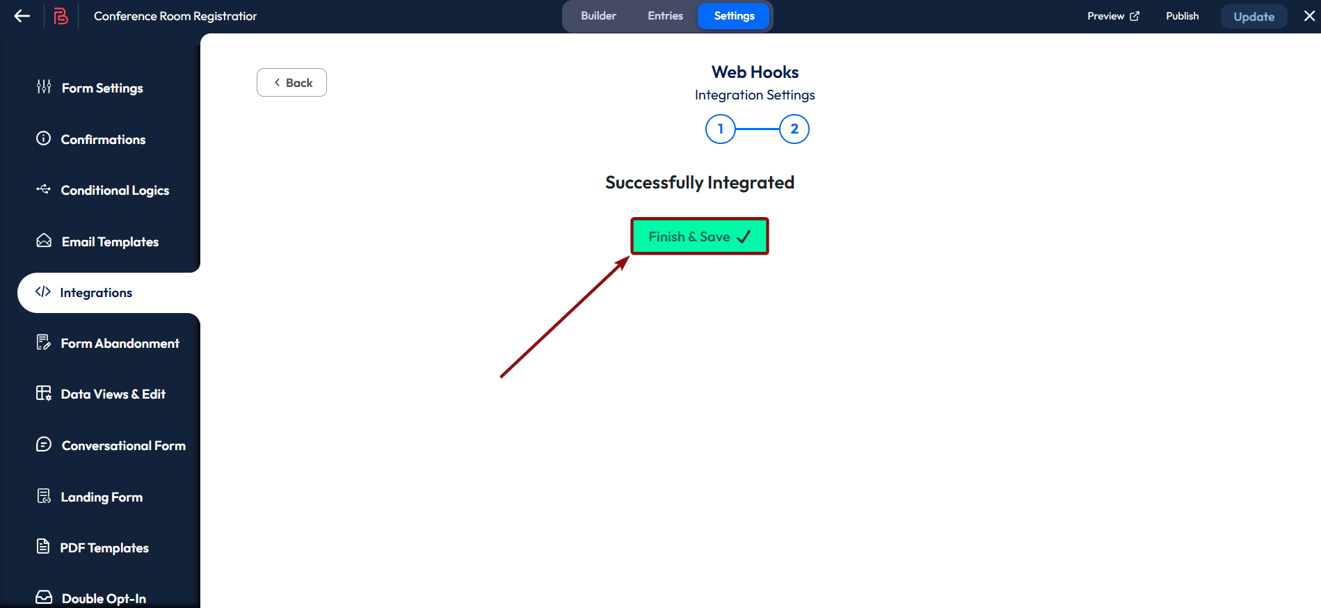 Налаштування Bit Form | Налаштування Webhook Налаштування Bit Form | Налаштування Webhook