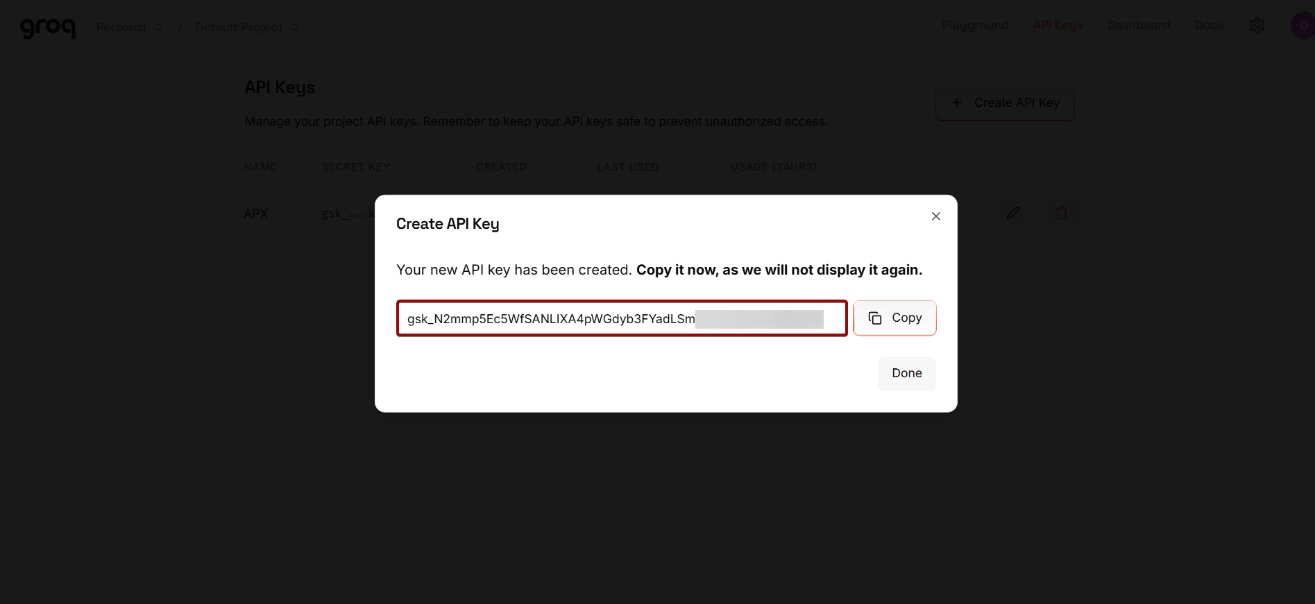 Налаштування Groq у Google Sheets | Ключ API в акаунті Groq Налаштування Groq у Google Sheets | Ключ API в акаунті Groq