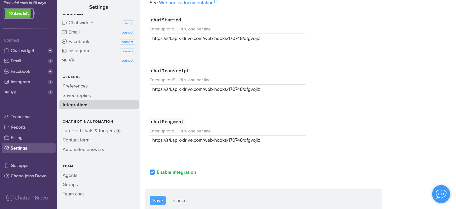 Налаштування Chatra | Налаштування інтеграції Налаштування Chatra | Налаштування інтеграції