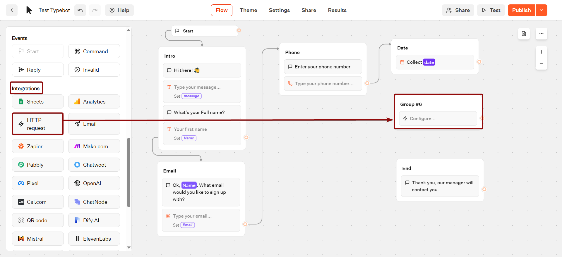Налаштування Typebot | Додавання блоку Webhook Налаштування Typebot | Додавання блоку Webhook