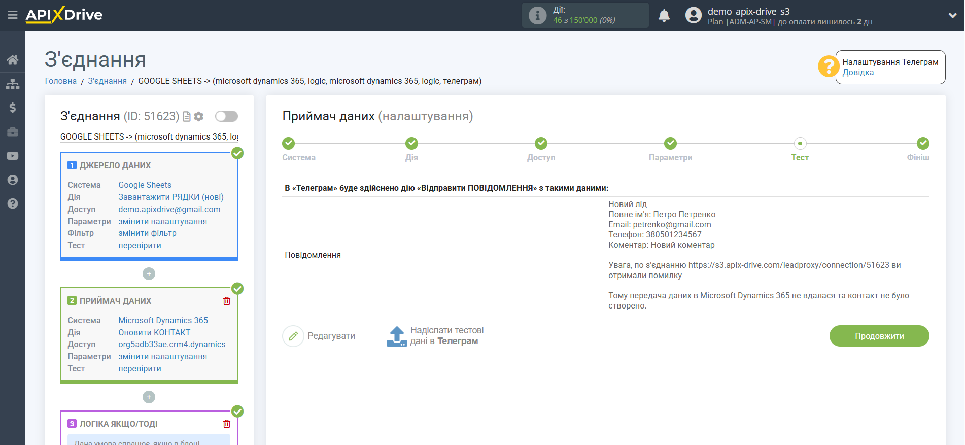 Microsoft Dynamics 365 Оновити КОНТАКТ / Створити КОНТАКТ | Тестові дані Microsoft Dynamics 365 Оновити КОНТАКТ / Створити КОНТАКТ | Тестові дані