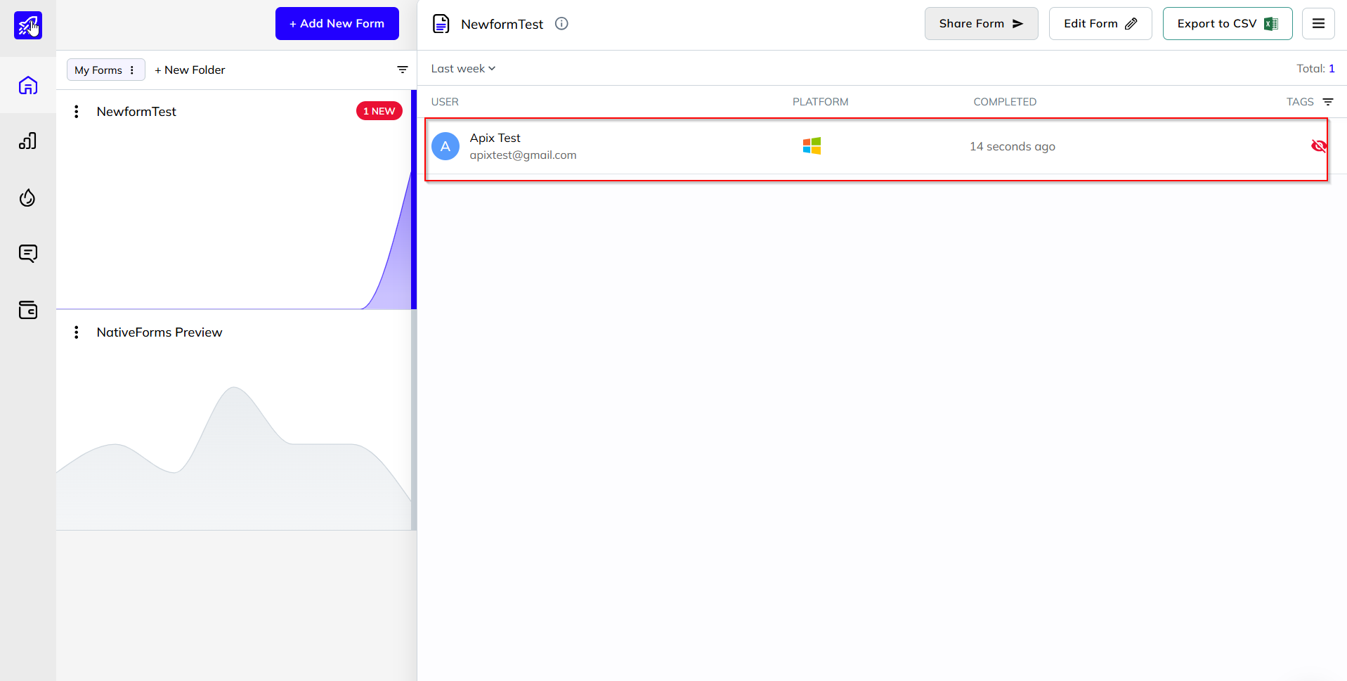 Налаштування NativeForms | Генерація тестових даних у формі Налаштування NativeForms | Генерація тестових даних у формі