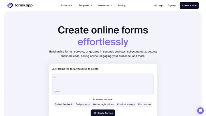 forms.app website