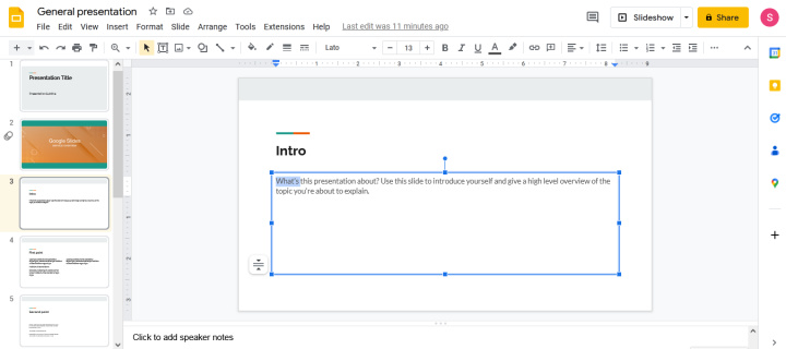 Google Slides Review | Editing