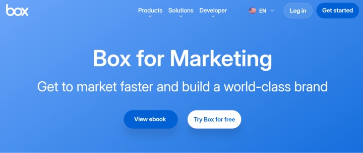 Box website