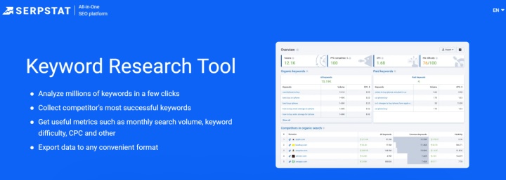 Serpstat website