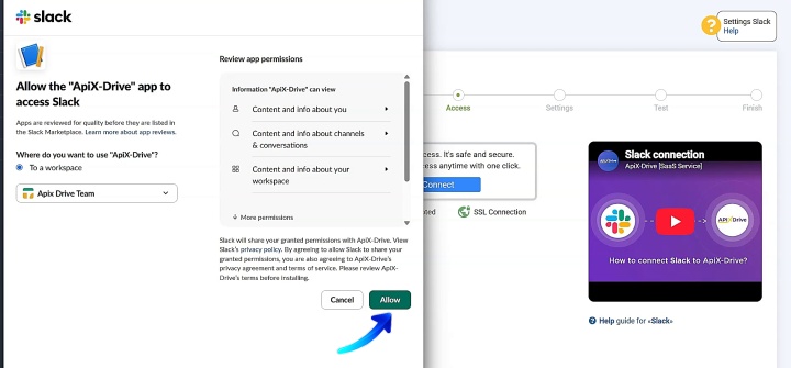 Grant permissions to ApiX-Drive