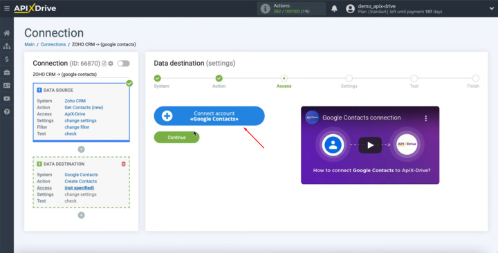 Zoho CRM and Google Contacts integration | Connect your Google account