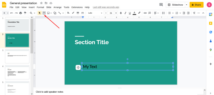 Google Slides Review | Adding text