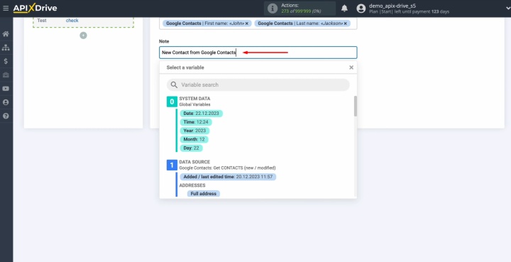 You can also type in custom text manually You can also type in custom text manually