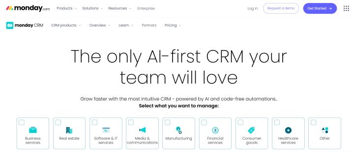 Monday.com website Monday.com website